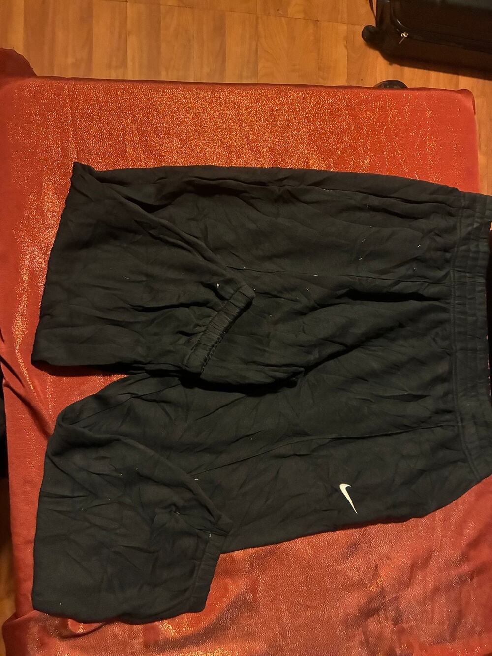 Nike Pants Womens 1X Jogger Sweatpants Elastic Cuff Black Swoosh Athletic Fit